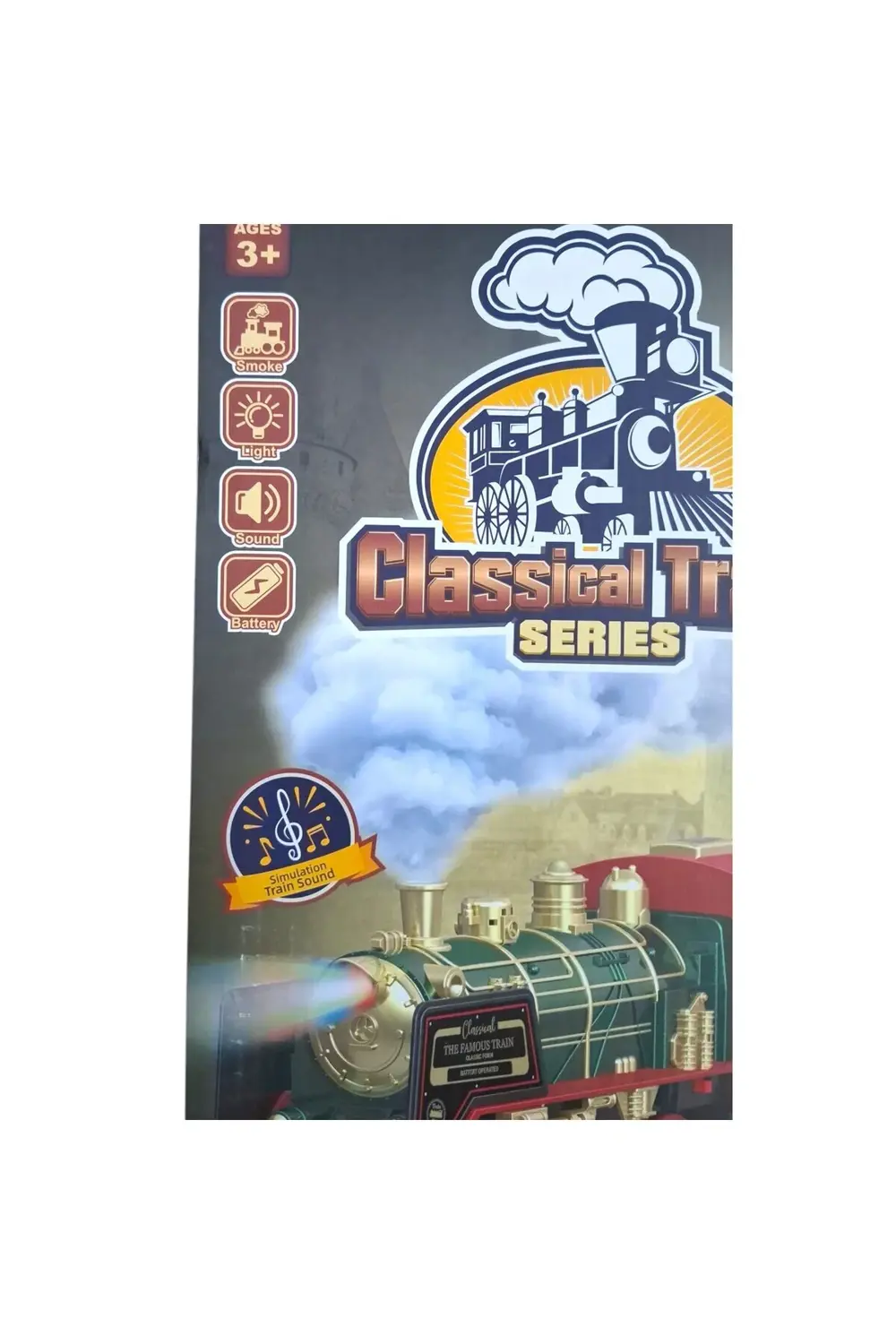 3095A KUMANDALI TREN SETİ R/C 27MHZ SPREYLİ SESLİ IŞIKLI 3+