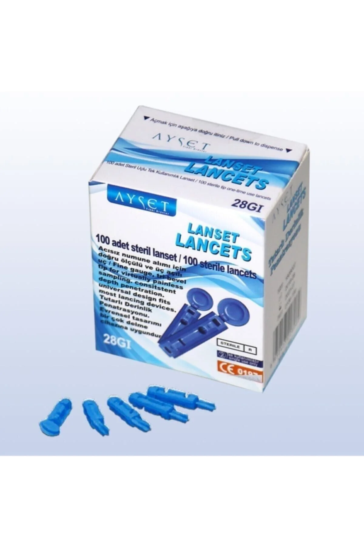 30g Lanset (parmak delme iğnesi) lancet 100 Adet 30g Lanset (parmak delme iğnesi) lancet 100 Adet