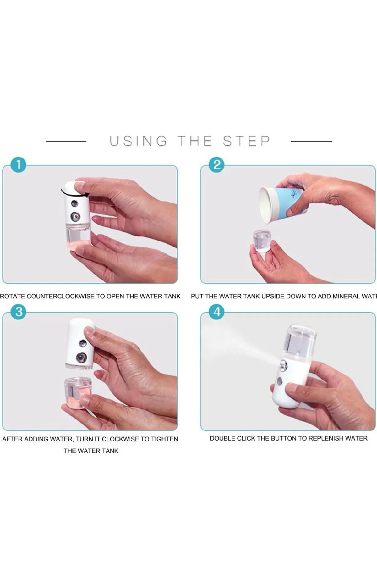 30ml Nano Mini El Buhar Püskürtücü Yüz Nemlendirici Buhar Makinesi Fiyatı, Yorumları ve Özellikleri