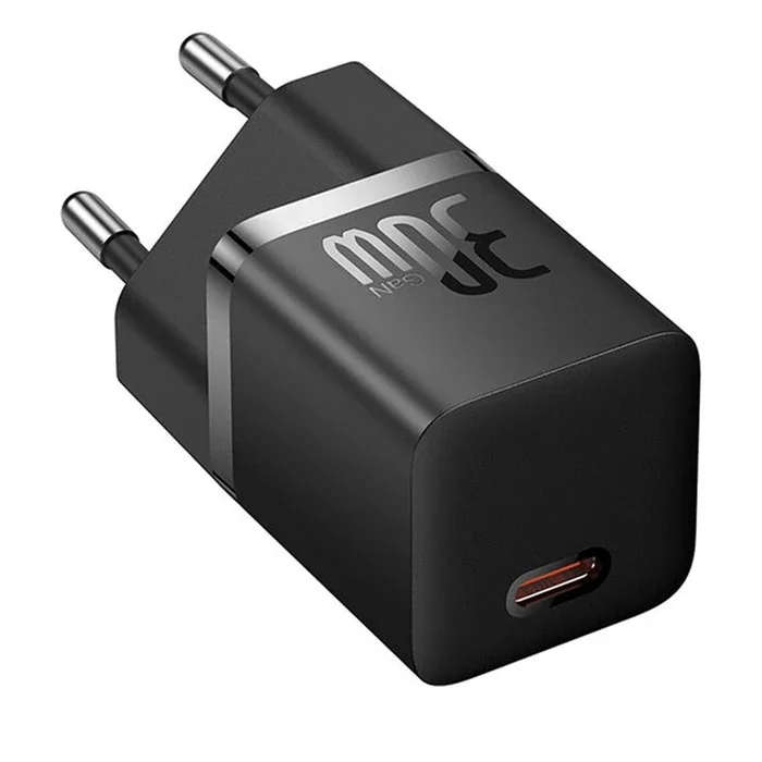 30W GaN5 USB-C Hızlı Şarj Cihîmini Adaptör - Ultra Küçik Beyaz/Siyah