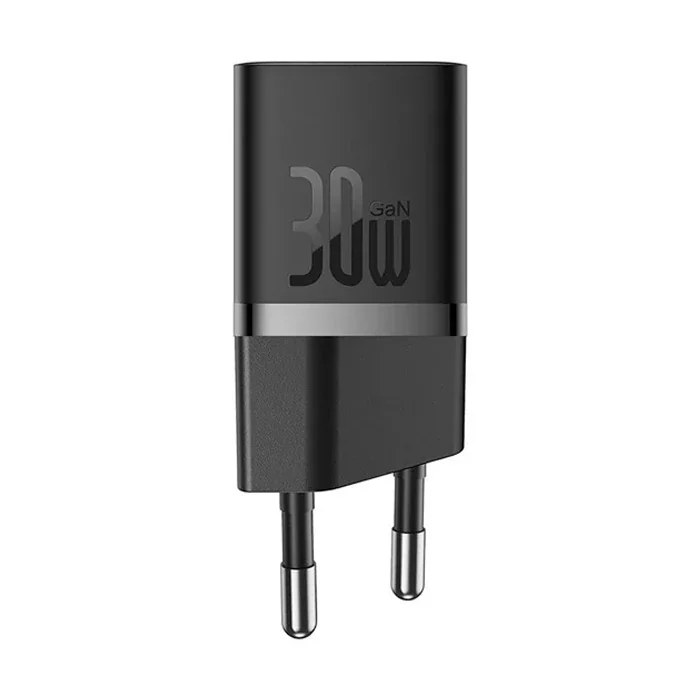 30W GaN5 USB-C Hızlı Şarj Cihîmini Adaptör - Ultra Küçik Beyaz/Siyah