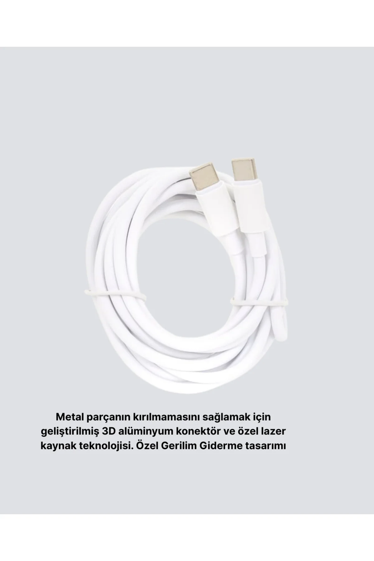 30W Hızlı Şarj Destekli 5.0A Type-C Kablo Veri Aktarım Özellikli