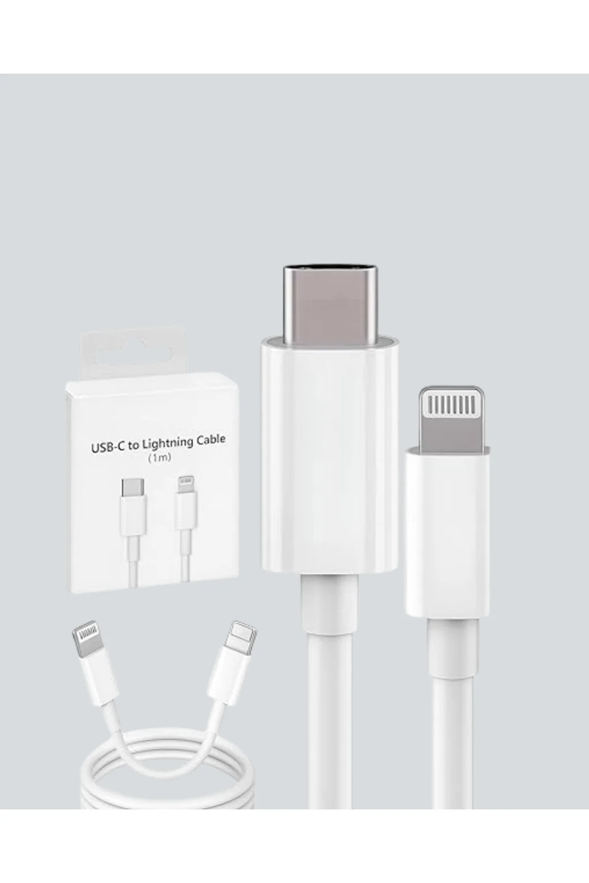 30W Type-C Lightning Hızlı Şarj Kablosu 1.2m iPhone Uyumlu