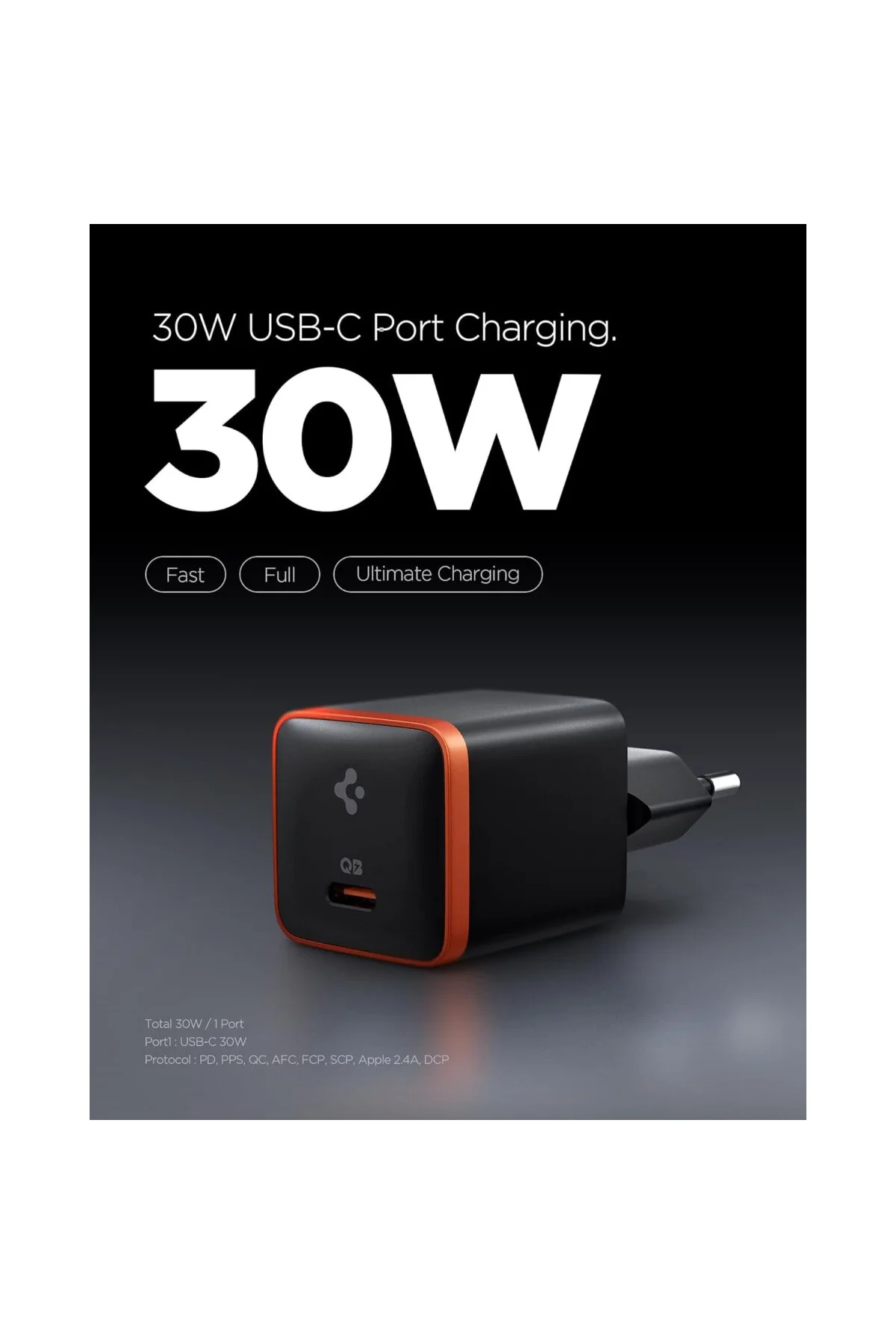 30W USB-C Ultra Mini Hızlı Şarj Aleti PPS Desteği/Isı Düşürücü GaN Destekli Akı