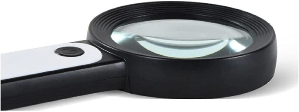 Just Cheap Store 30X 12İşikli Büyüteç Taşinabilir Çift Katmanli Optik Cam Okuma Bü