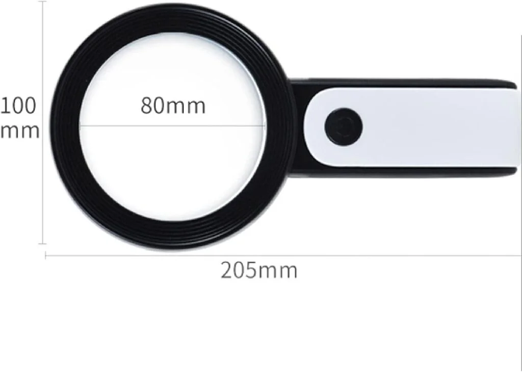 30x 12ışıklı Büyüteç Taşınabilir Çıft Katmanlı Optik Cam Okuma Büyüteç 229018 Fiyatı, Yorumları ve Özellikleri