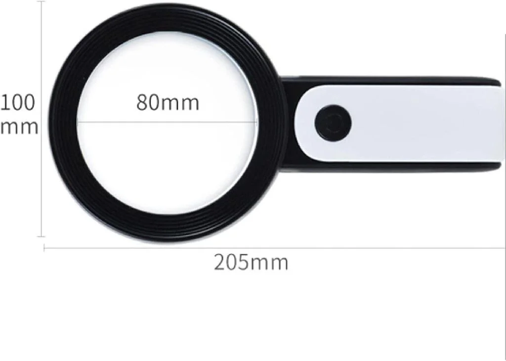 30x Büyüteç 18 LED Işıklı Çift Katmanlı Optik Cam Taşınabilir Okuma Büyüteci Fiyatı, Yorumları ve Özellikleri