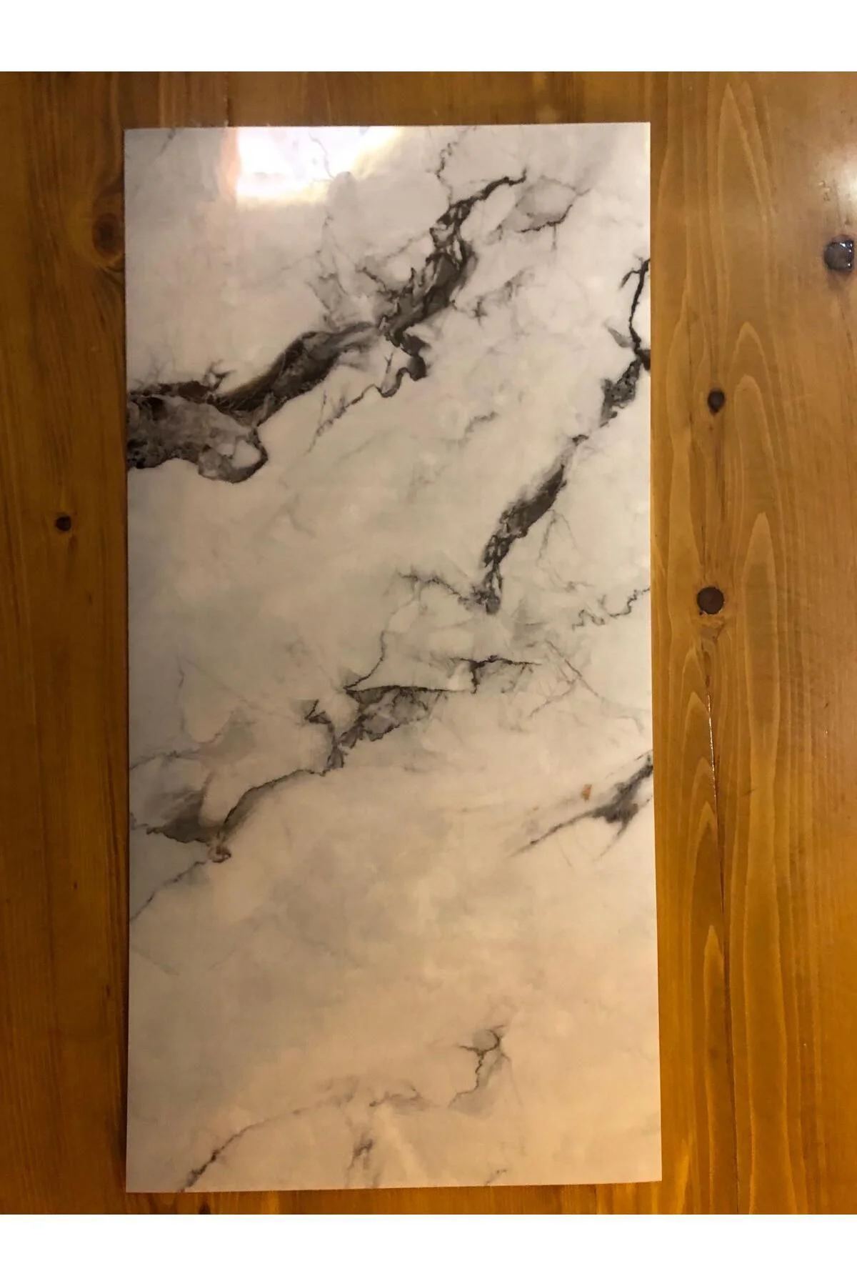 30x60cm Kırçıllı Mermer Desenli Yapışkanlı Seramik Desen Mutfak B