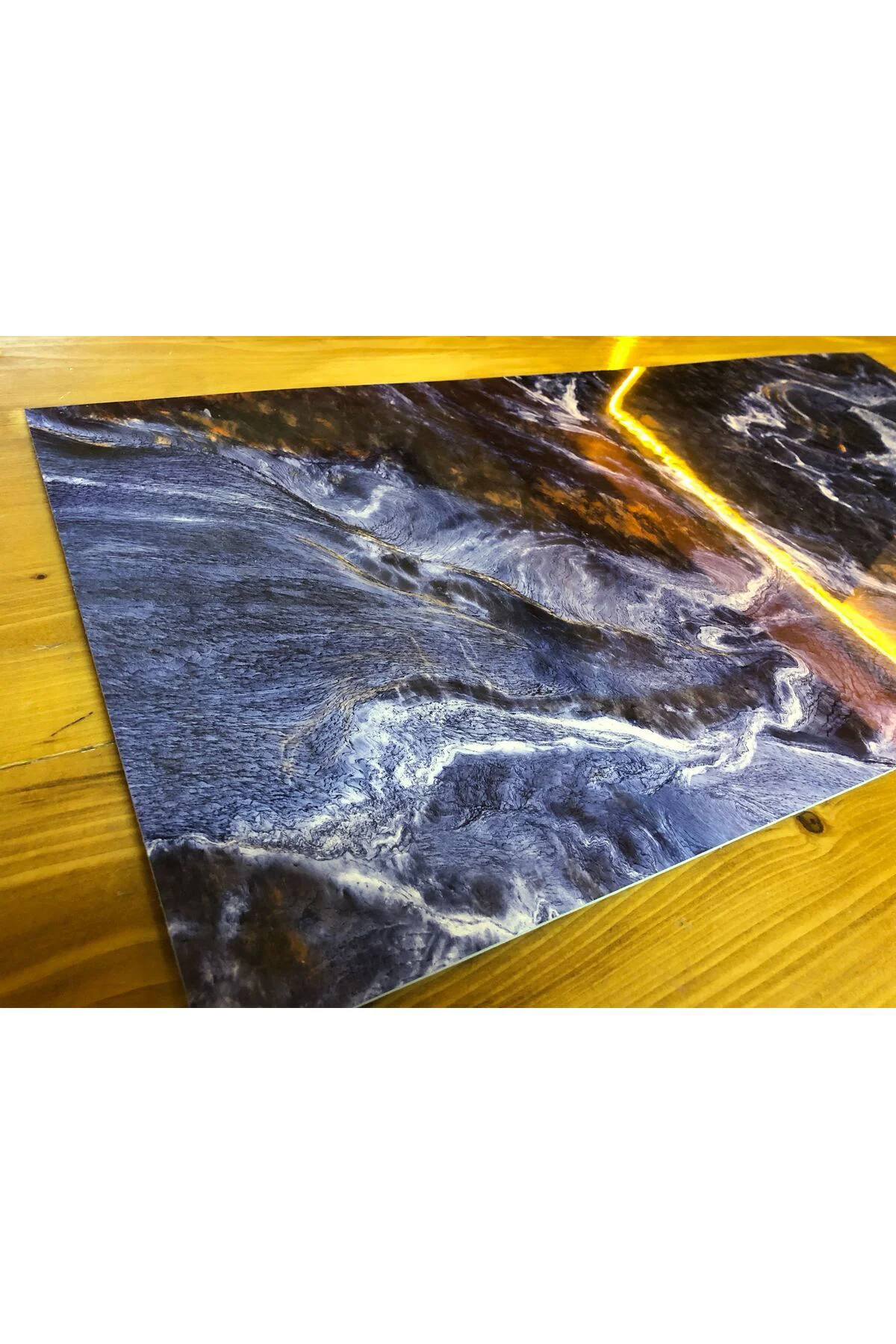30x60cm Lacivert Mermer Desenli Yapışkanlı Seramik Desen Mutfak Banyo Wc Pvc Duvar Kaplama Paneli Fiyatı, Yorumları ve Özellikleri