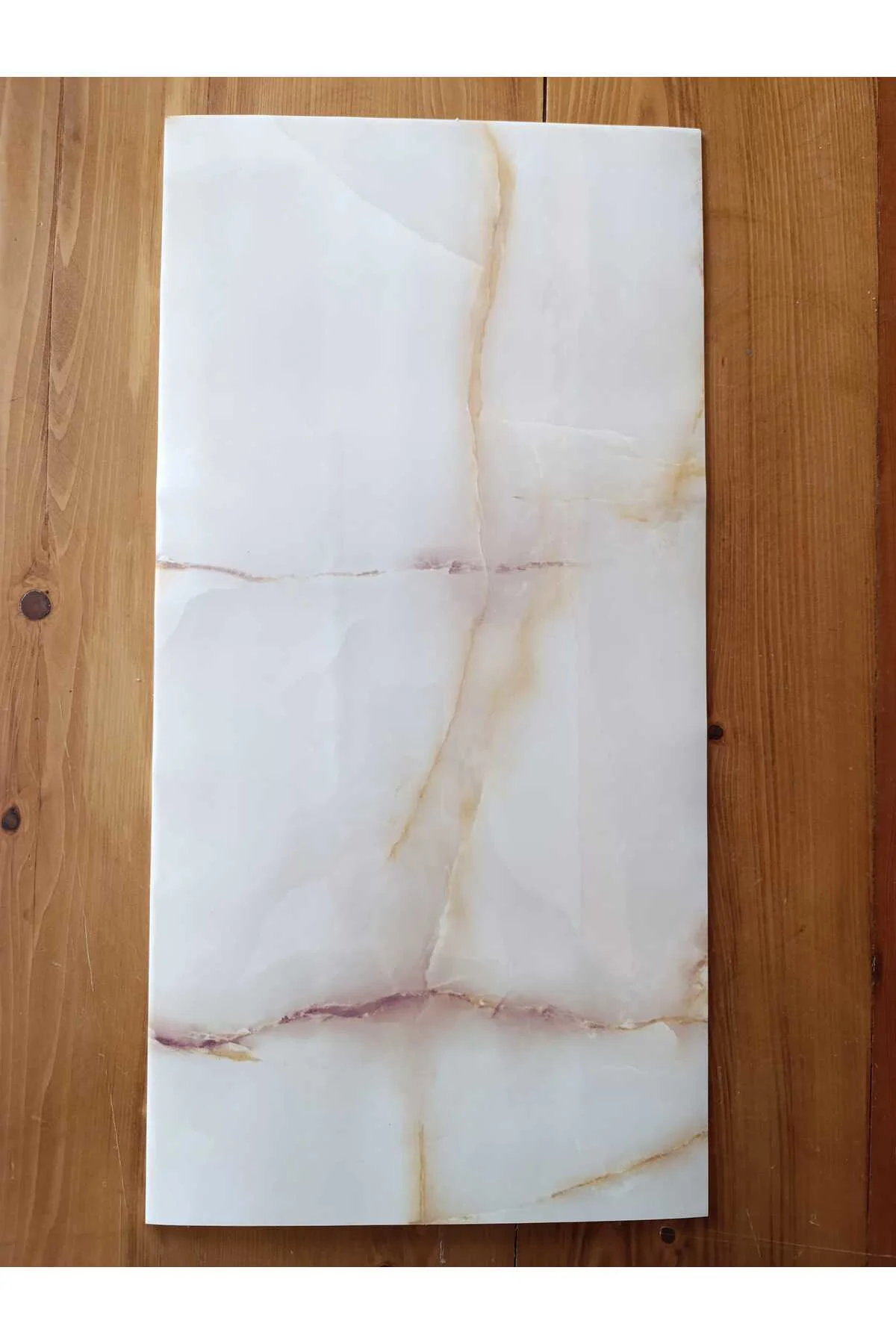 30x60cm Mermer Desenli Yapışkanlı Seramik Desen Mutfak Banyo Wc P