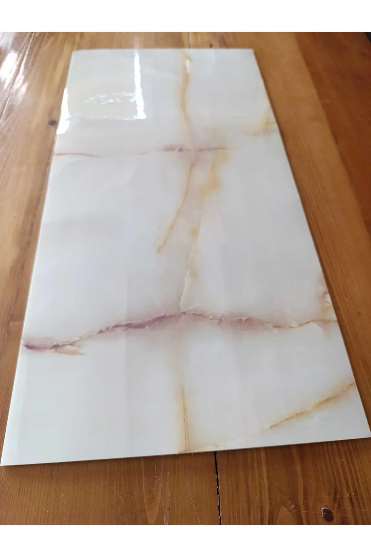 30x60cm Mermer Desenli Yapışkanlı Seramik Desen Mutfak Banyo Wc P