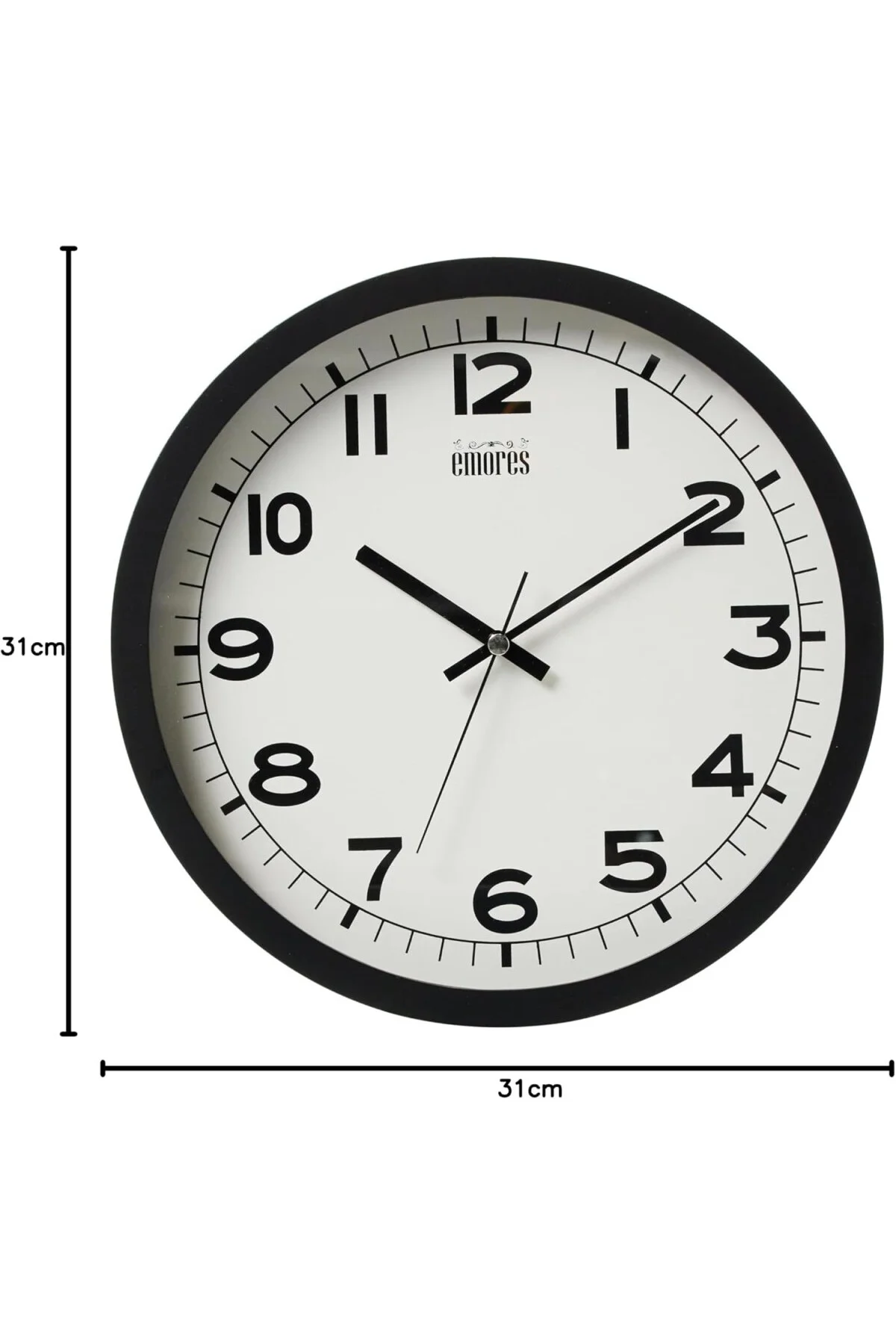 31 CM AKAR SANİYE SESSİZ MEKANİZMA DUVAR SAATİ