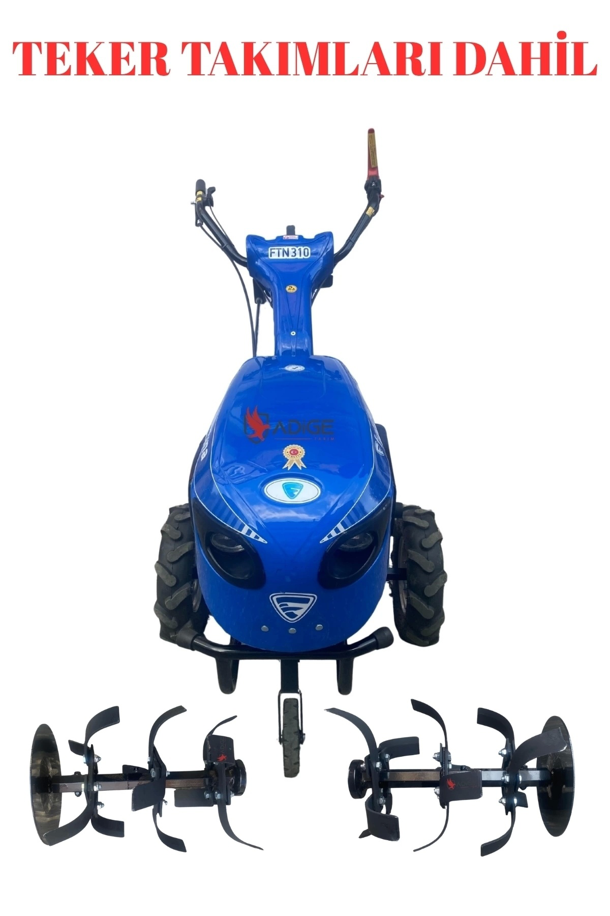 310 Dizel Çapa Makinesi Marşlı Farlı 7 Hp (Teker Takımlı)