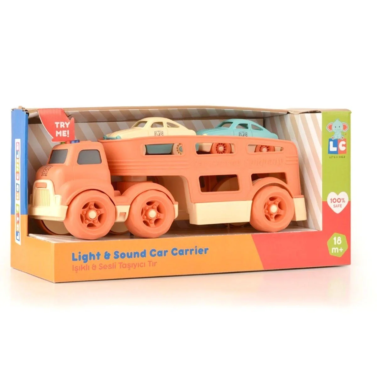 -31022 Sesli ve Işıklı Taşıyıcı Tır 3 Parça -Let's Be Child