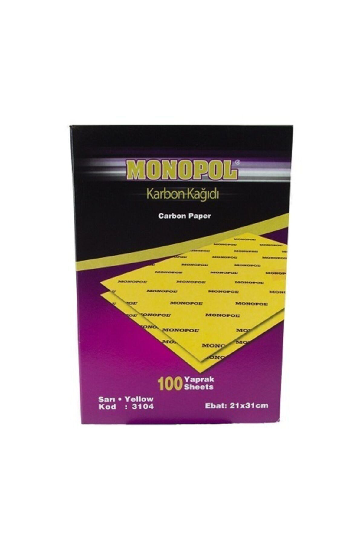Monopol 3104 A4 Karbon Kağıdı Sarı 5 Li (5 Adet)