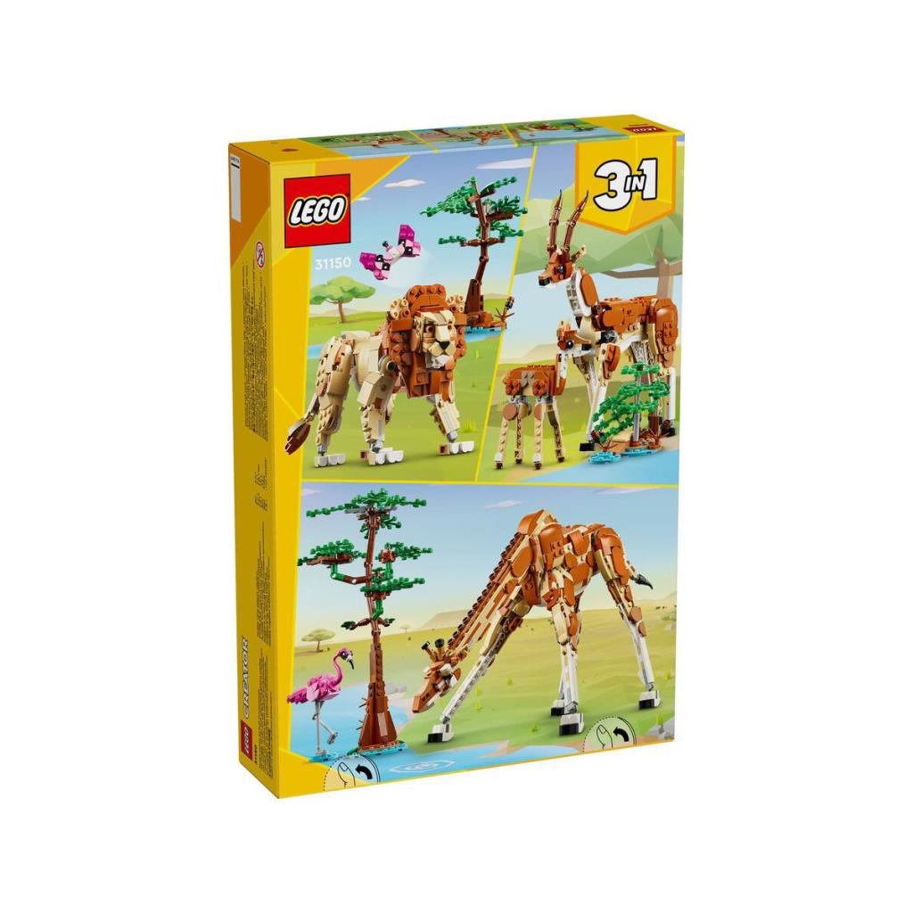 31150 LEGO® Creator 3’ü1 arada Vahşi Safari Hayvanları 780 parça 