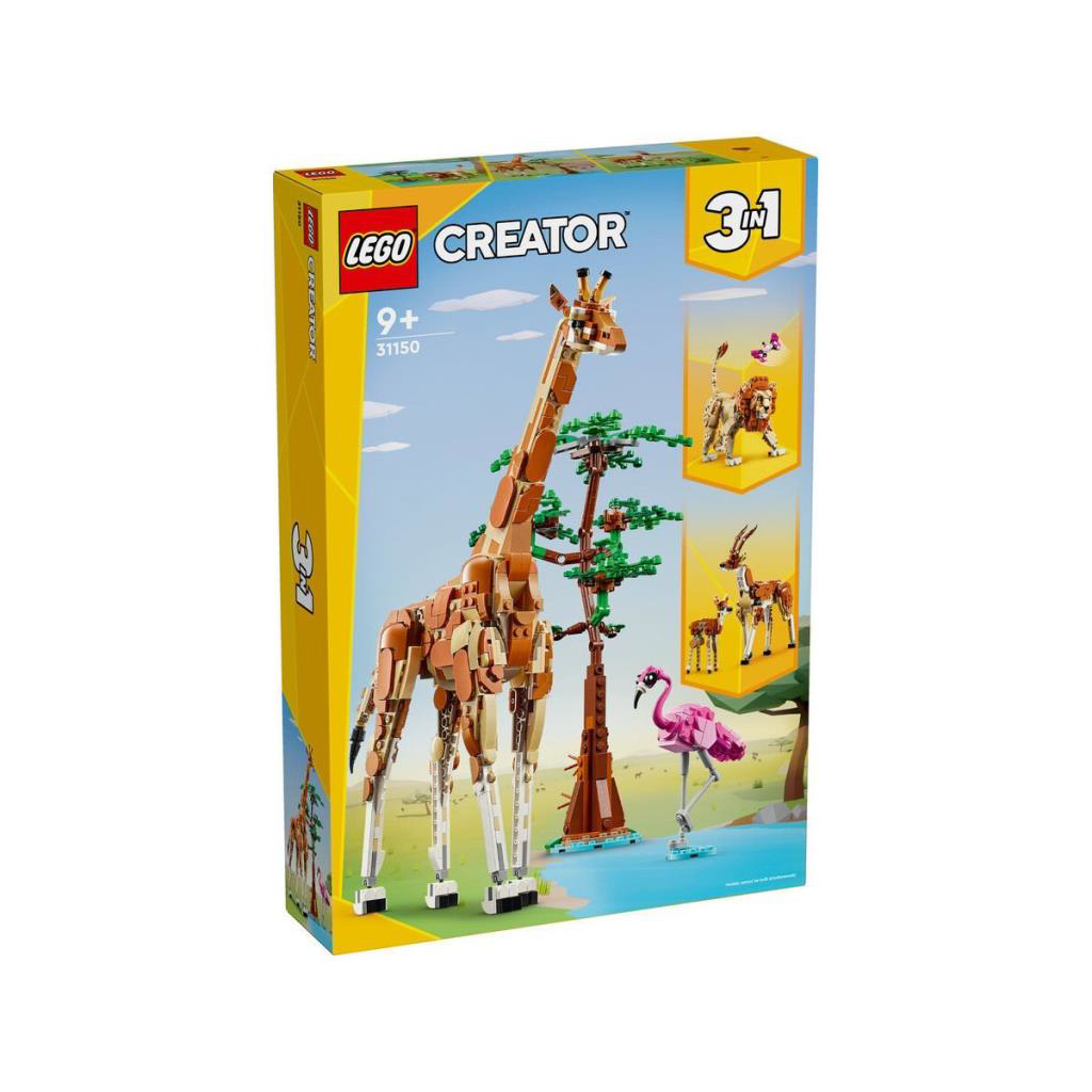 31150 LEGO® Creator 3’ü1 arada Vahşi Safari Hayvanları 780 parça 