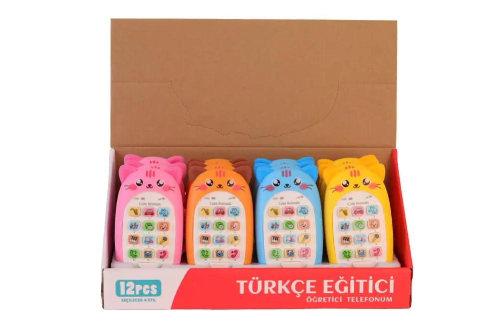 312-4 KUTUDA 12Lİ PİLLİ TÜRKÇE TELEFON(Belirtilen fiyat, tekli sa