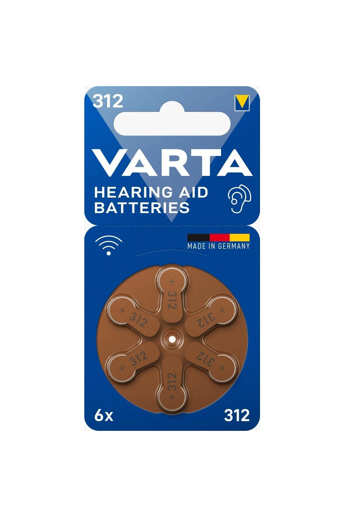 312 İşitme Cihazı Pili – 1.45V Çinko Hava – Cıvasız – Orijinal Al