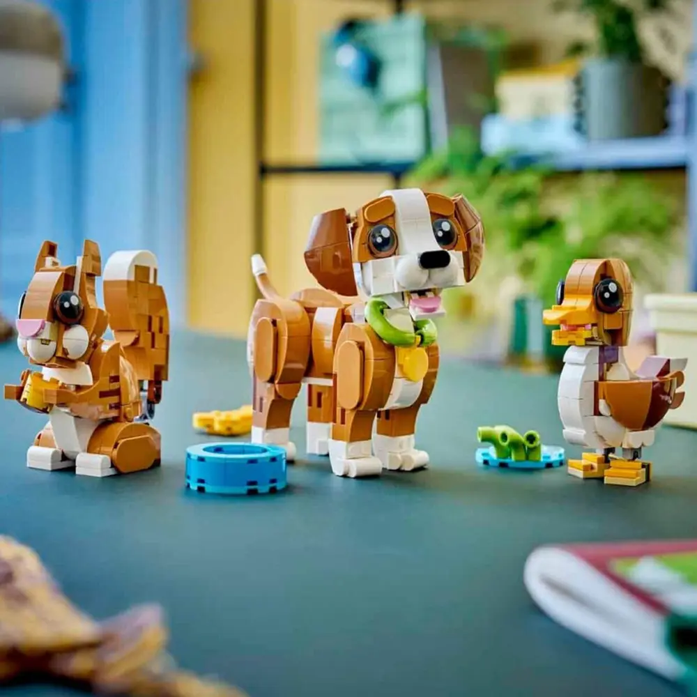31382 3in1 Sevimli Hayvanlar: Oyunbaz Yavru Köpek 336 parça +8 ya