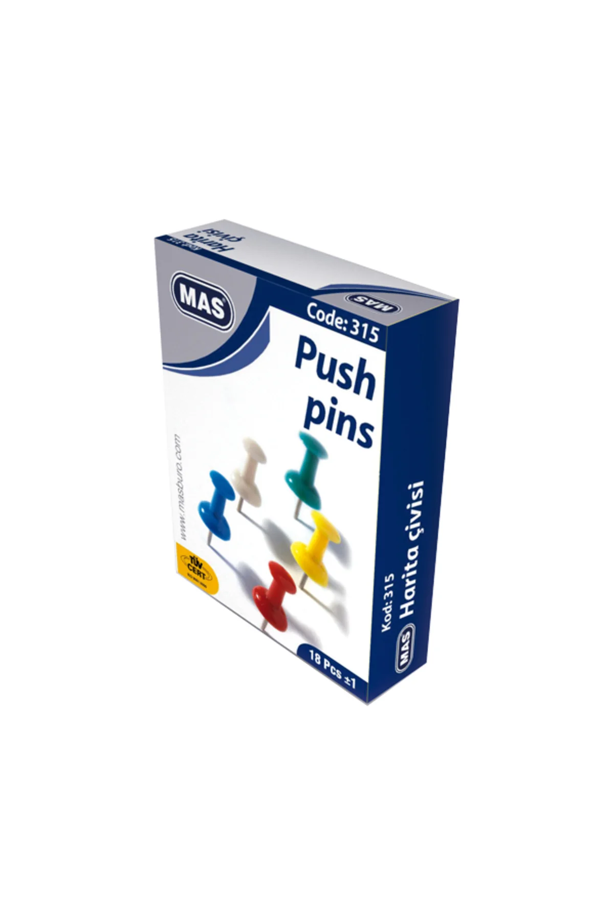 315 Renkli Harita Çivisi