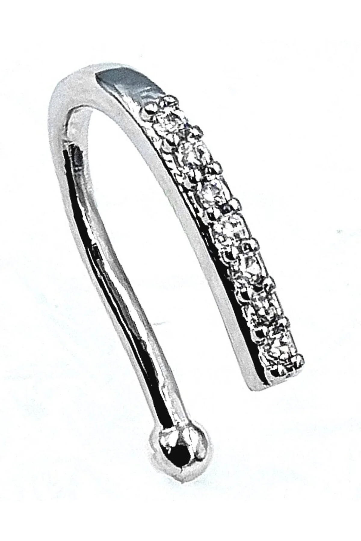 316 L Çelik Zirkon Taşlı Lüks Piercıng