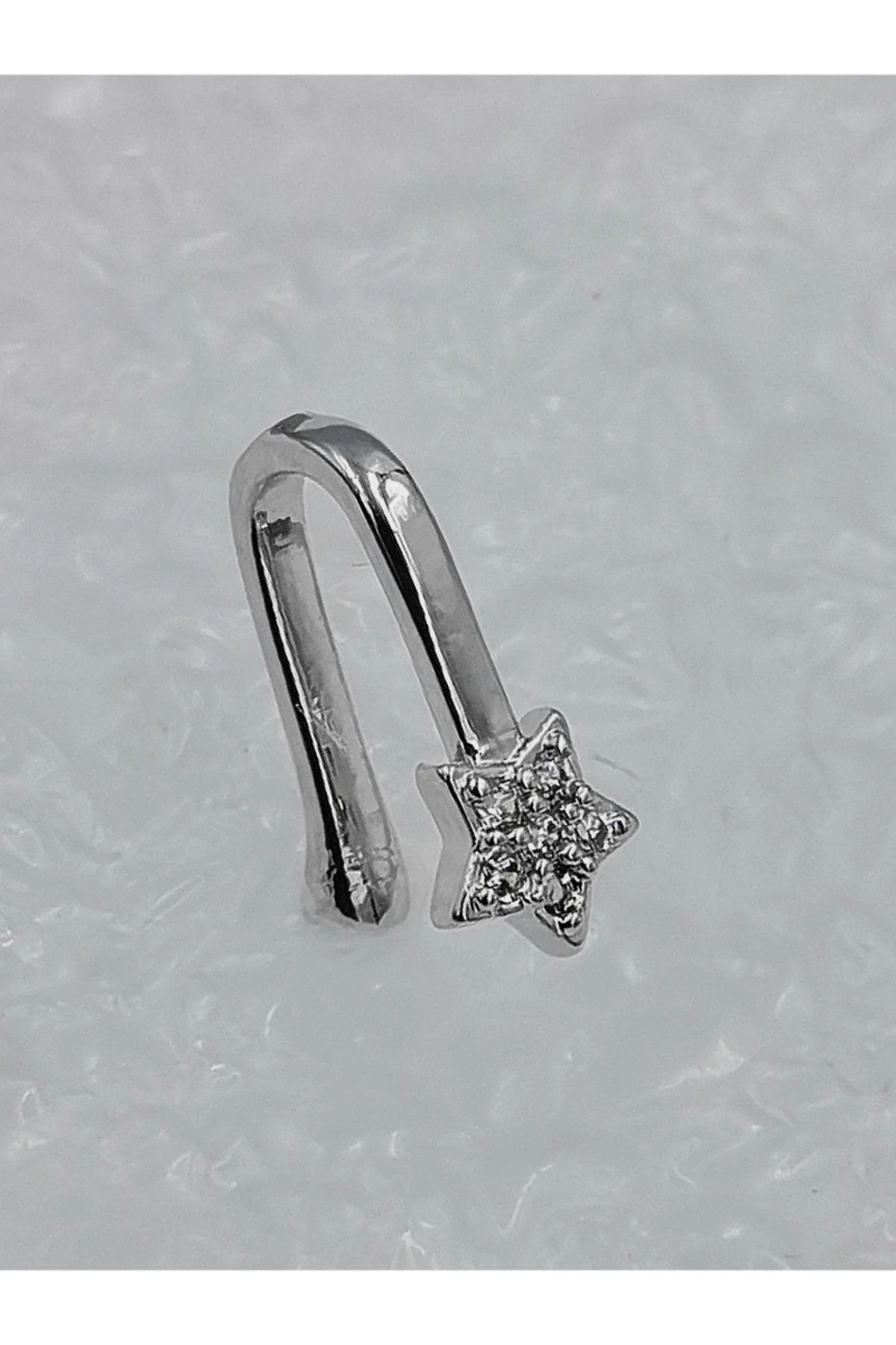 316 L Çelik Zirkon Taşlı Lüks Piercıng