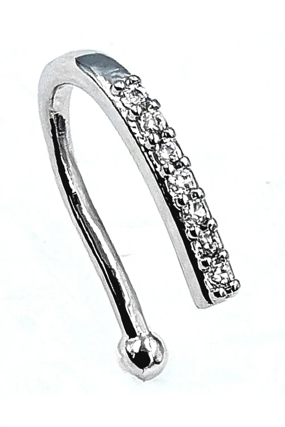 316 L Çelik Zirkon Taşlı Lüks Piercıng