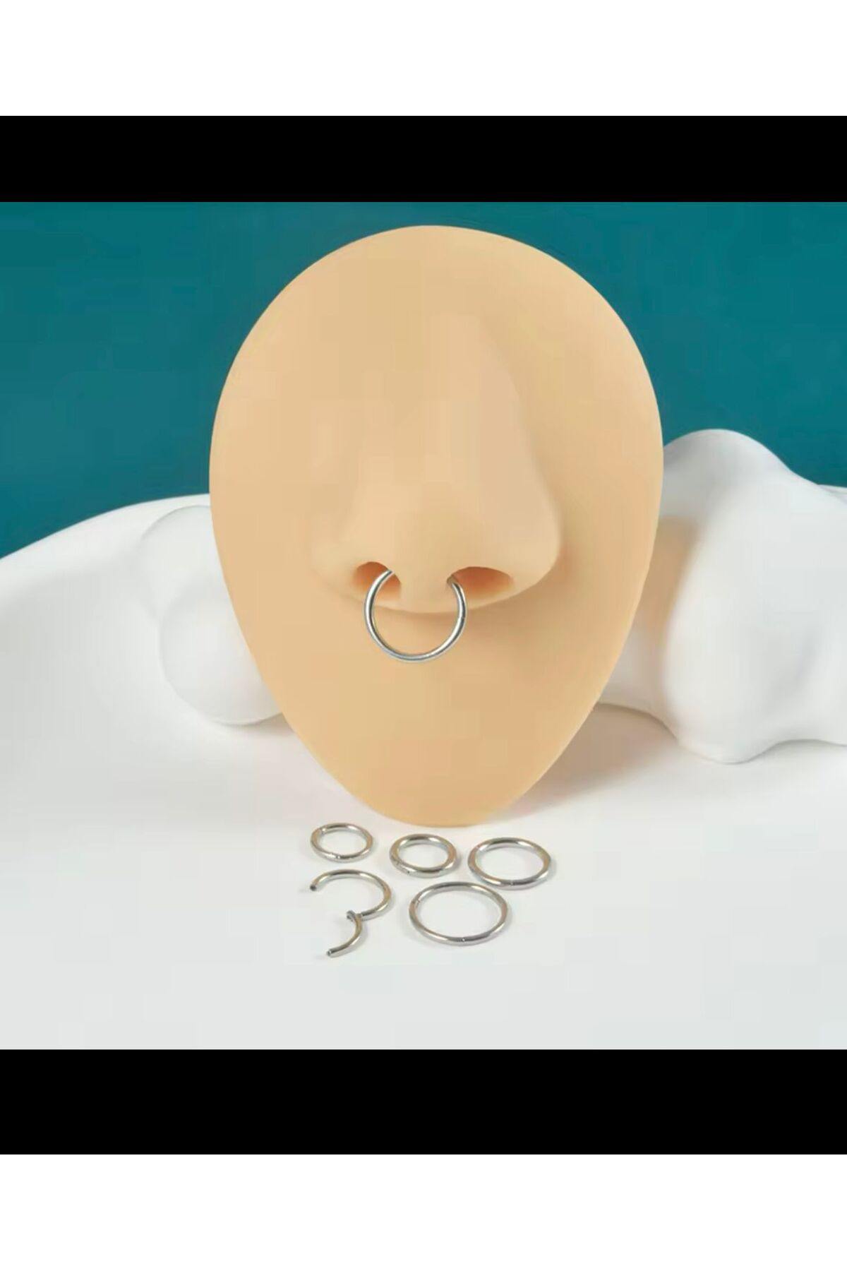 316l  çelik 1 mm kalınlıkta ince düz tragus kıkırdak burun conch 