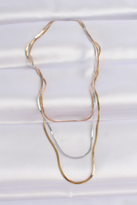 Stillove 316L Çelik 3 Renkli İtalyan Zincir Çoklu Kolye