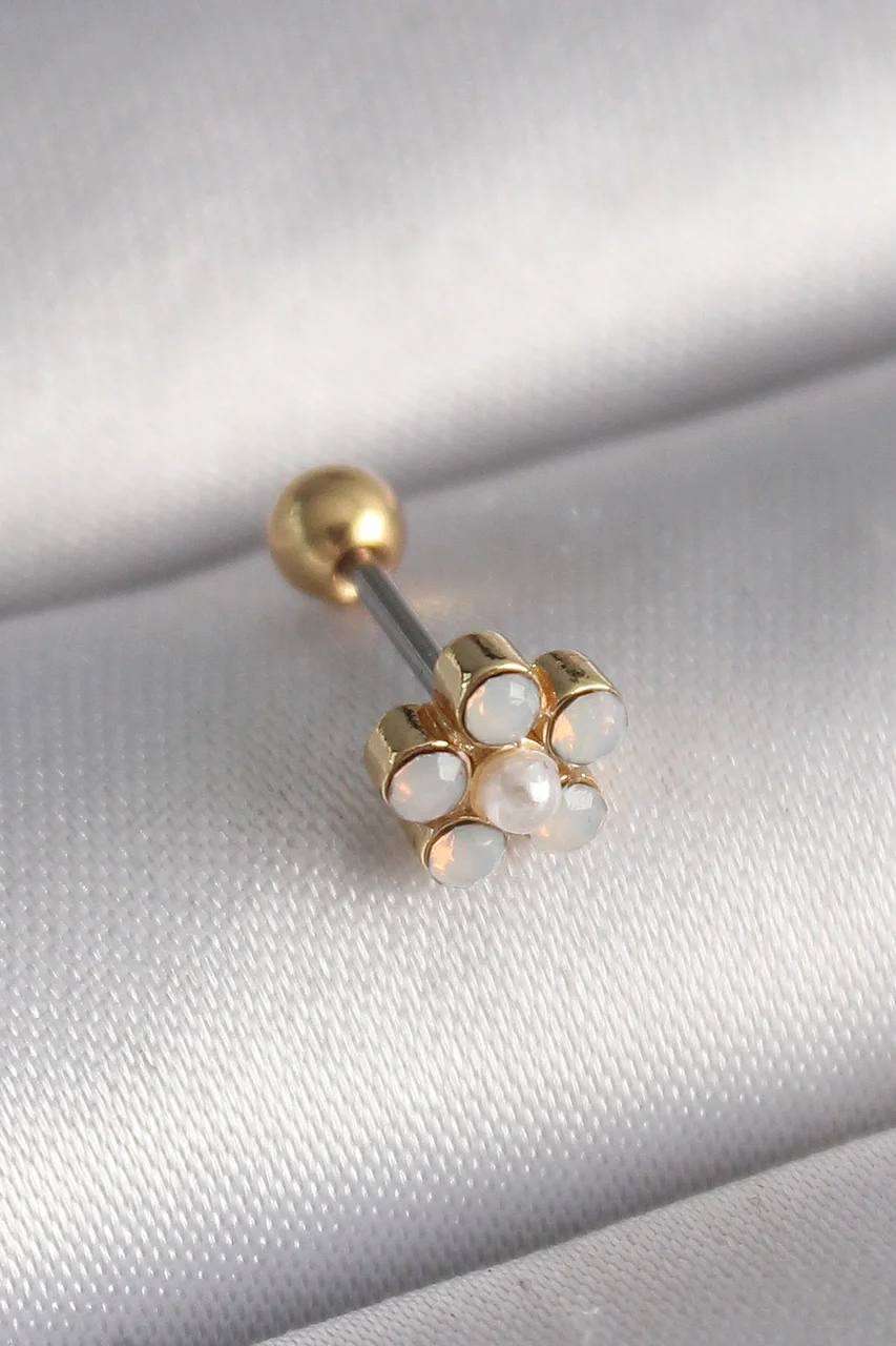 316l Çelik Gold Renk Zirkon Taşlı Çiçek Model Tragus Piercing Tj-pr1282 Diğer Fiyatı, Yorumları ve Özellikleri