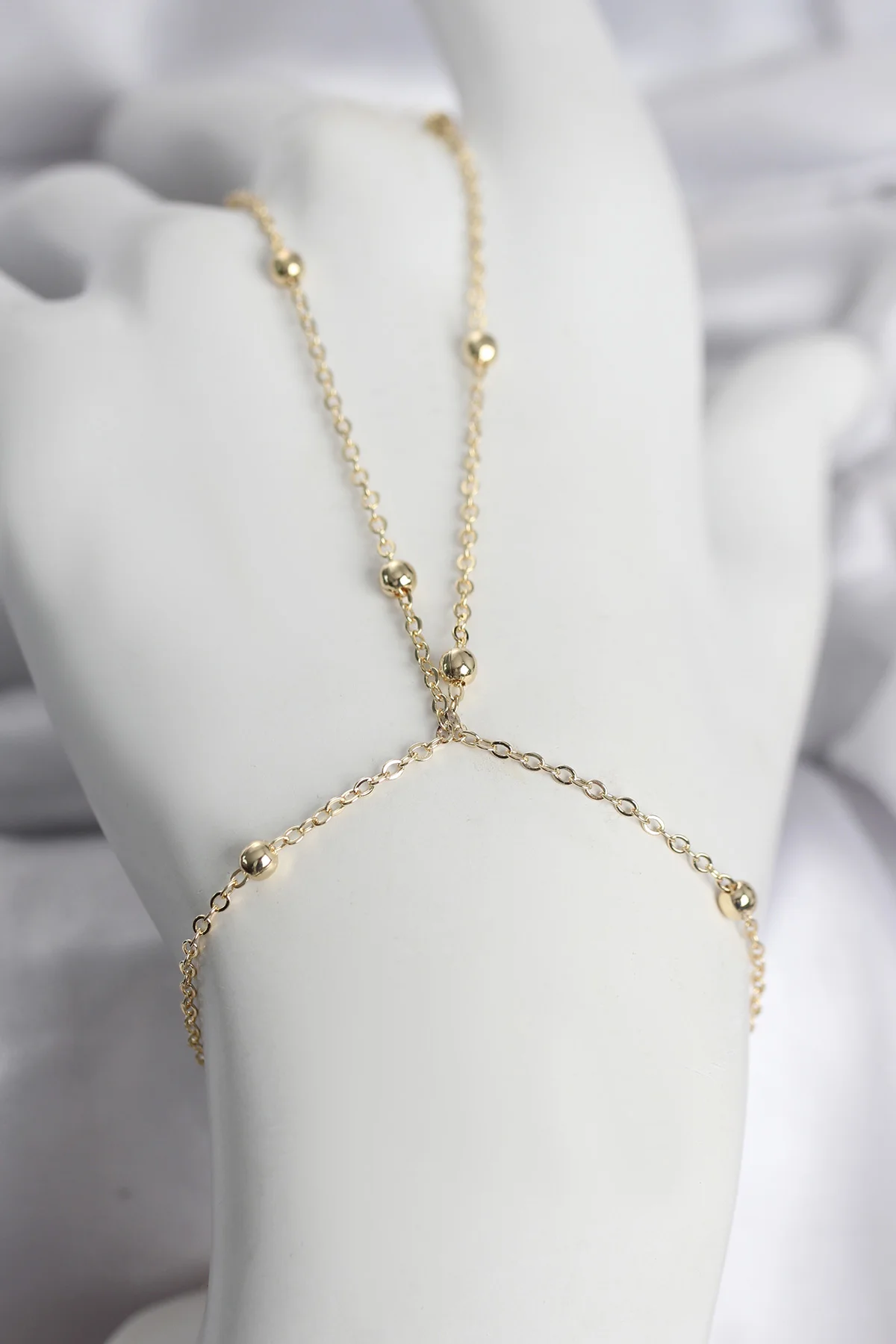 316L Çelik Gold Renk Top Zincirli Kadın Şahmeran - TJ-SN742