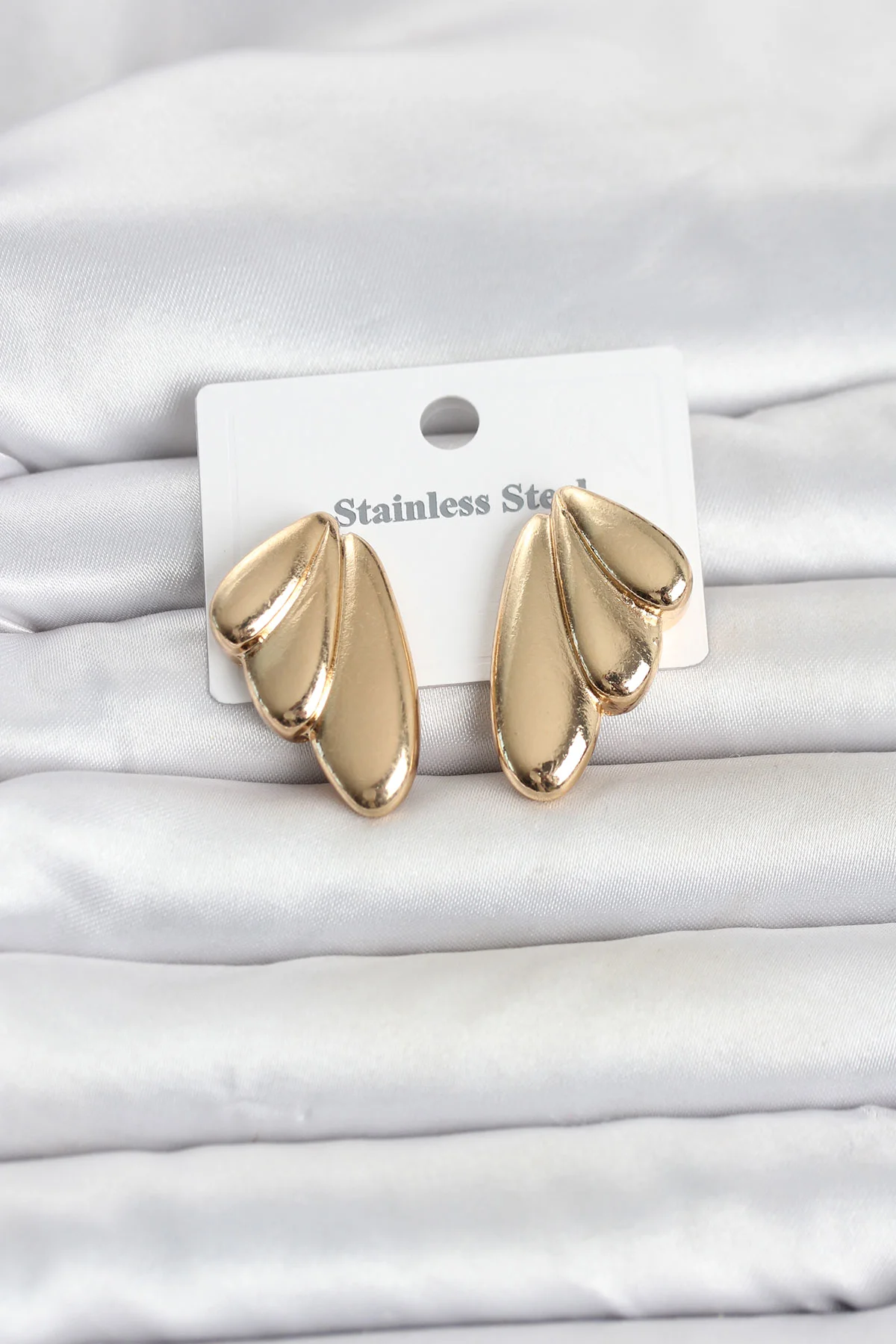 316L Çelik Gold Renk Vintage Kadın Küpe TJ-BKP11808