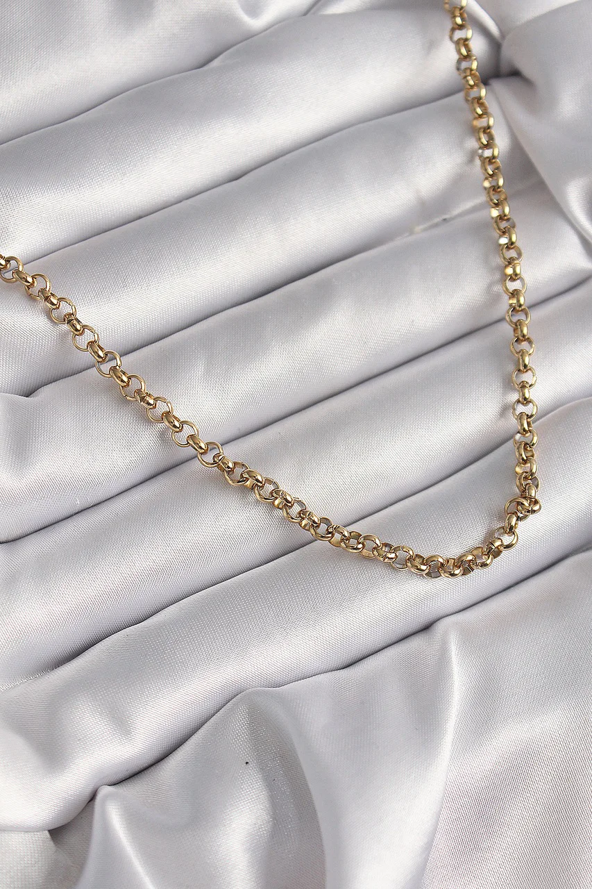 316l Çelik Gold Renk Kadın Kolye Tj-bko9665 Diğer