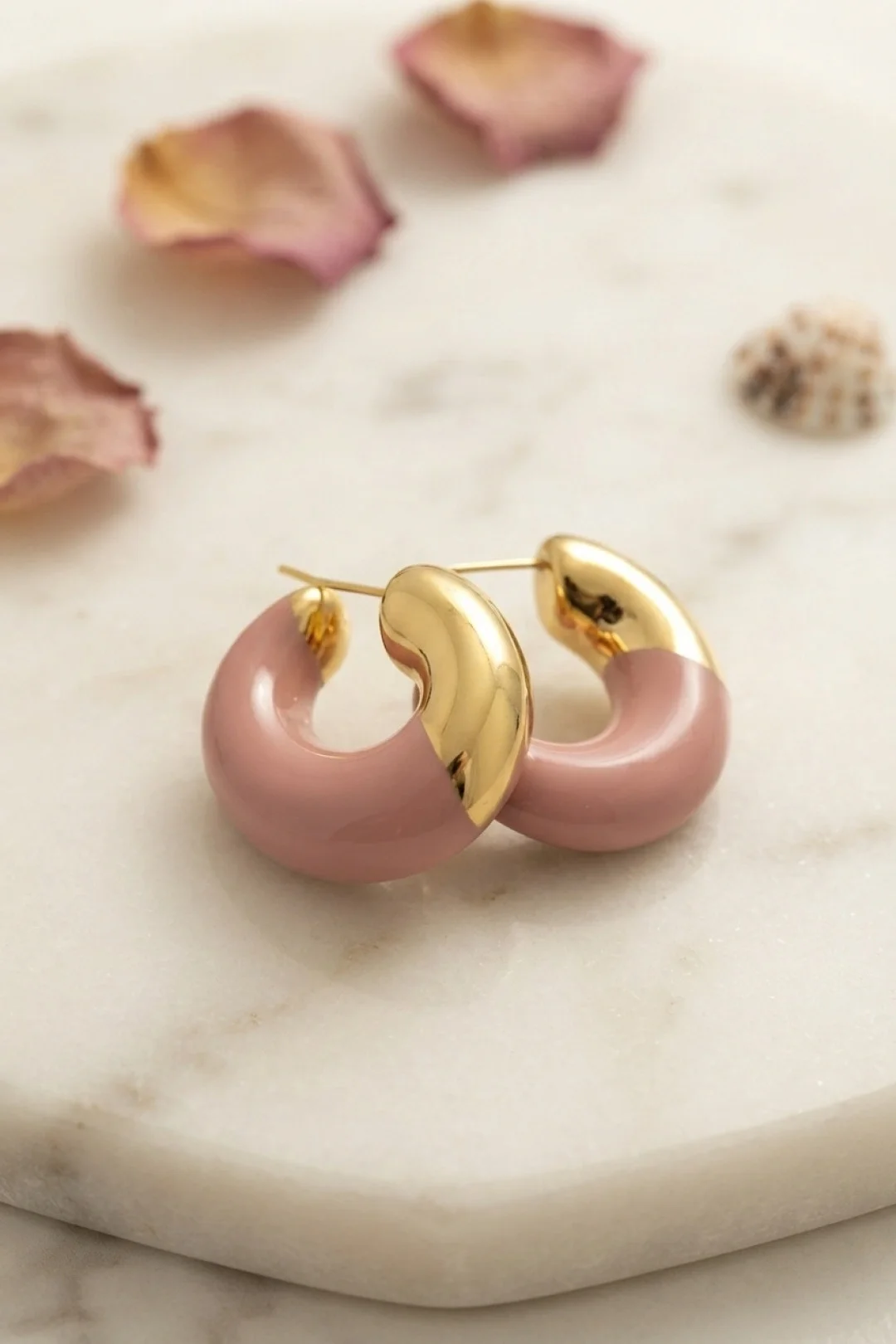 316L Çelik Gold Renk Pembe Halka Model Kadın Küpe Fiyatı, Yorumları ve Özellikleri