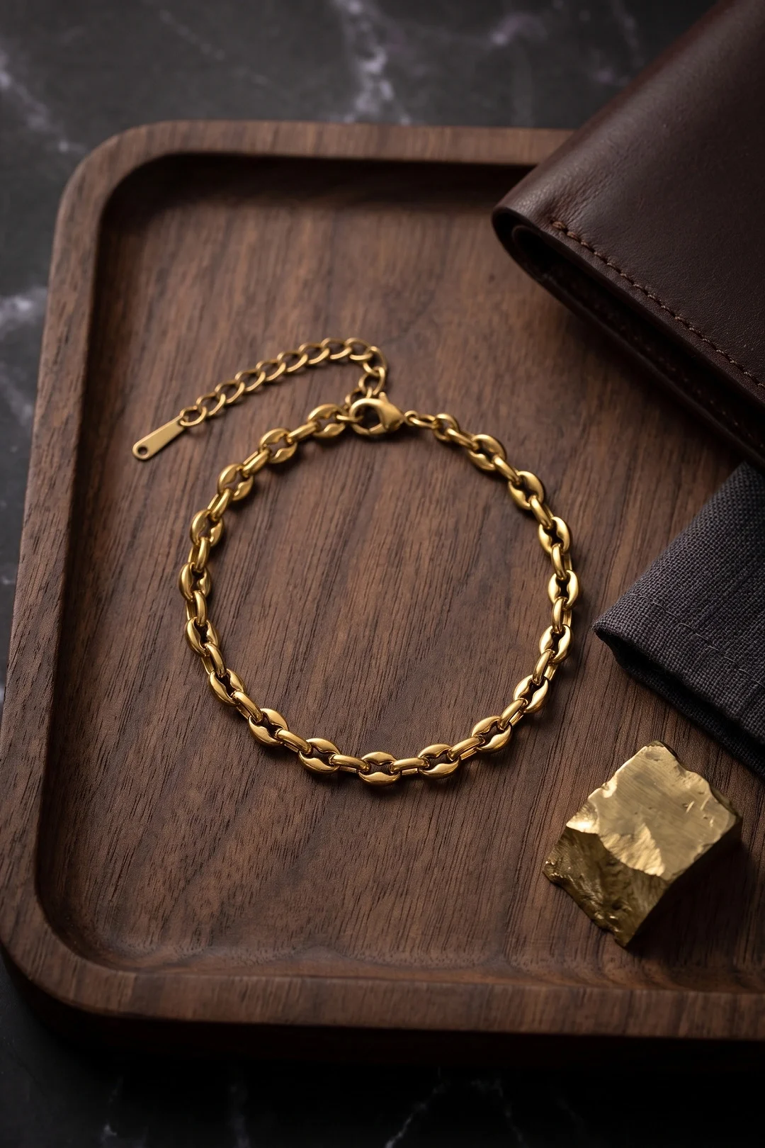 316L Çelik Gold Renk Rolo Zincir Model Erkek Bileklik Fiyatı, Yorumları ve Özellikleri