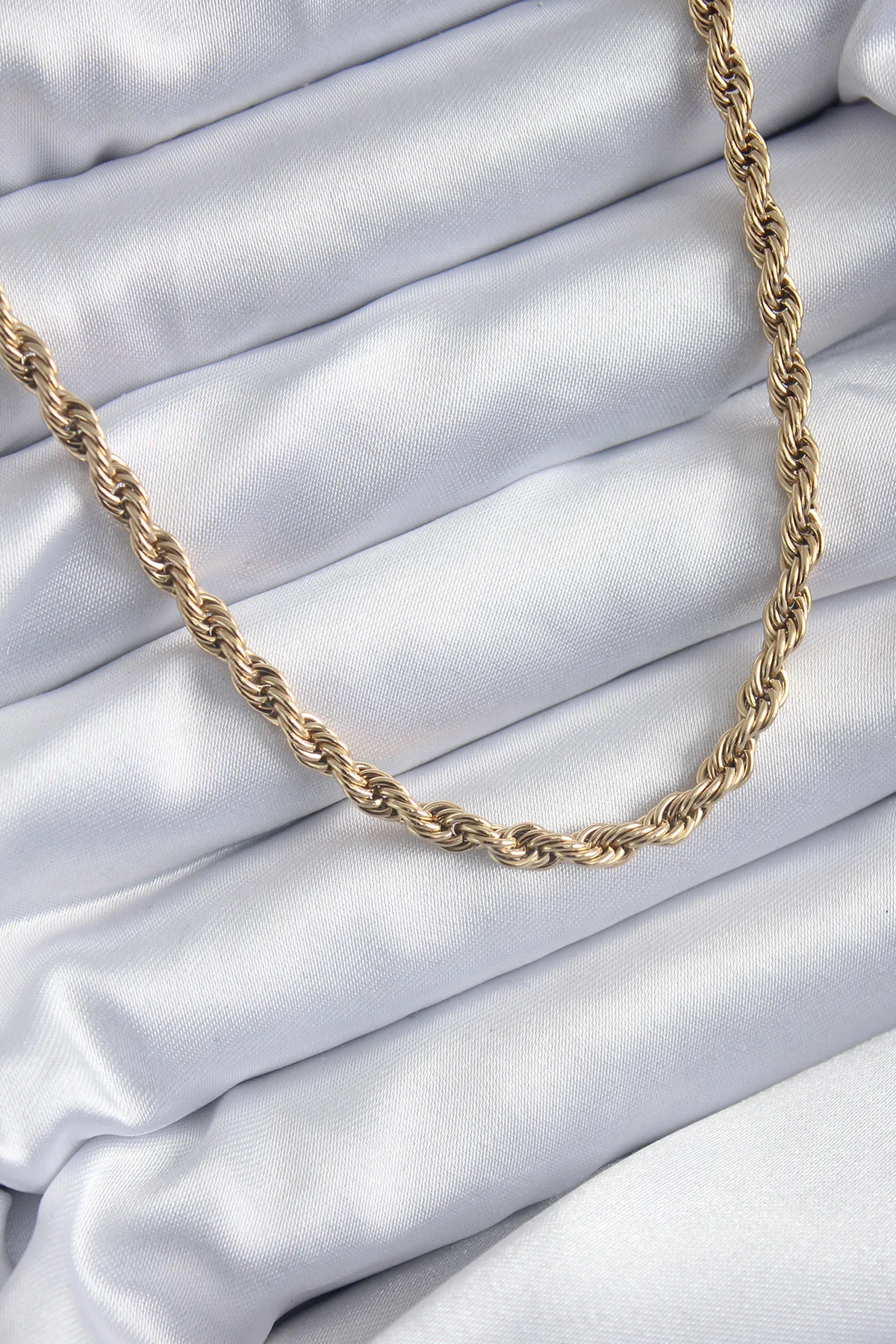 316L Çelik Gold Renk 60 cm Burgu Model Kadın Kolye 5886 - Paslanmaz Fiyatı, Yorumları ve Özellikleri