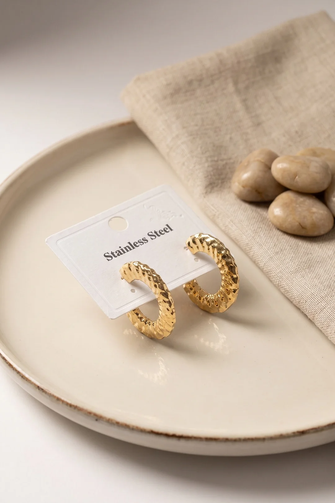 316L Çelik Gold Renk Yarım Halka Model Küpe Fiyatı, Yorumları ve Özellikleri