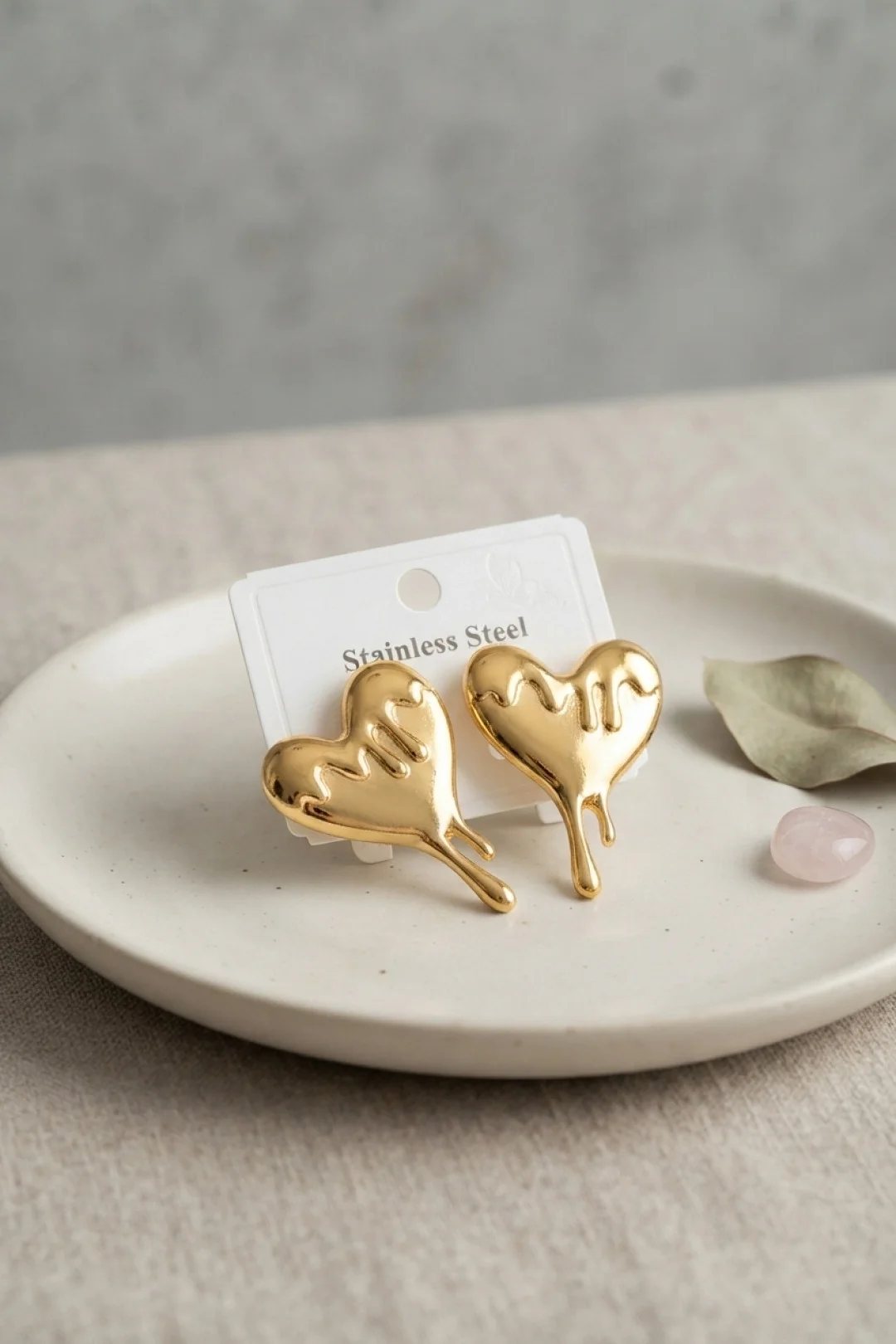 316L Çelik Gold Renk Melting Heart Model Küpe Fiyatı, Yorumları ve Özellikleri
