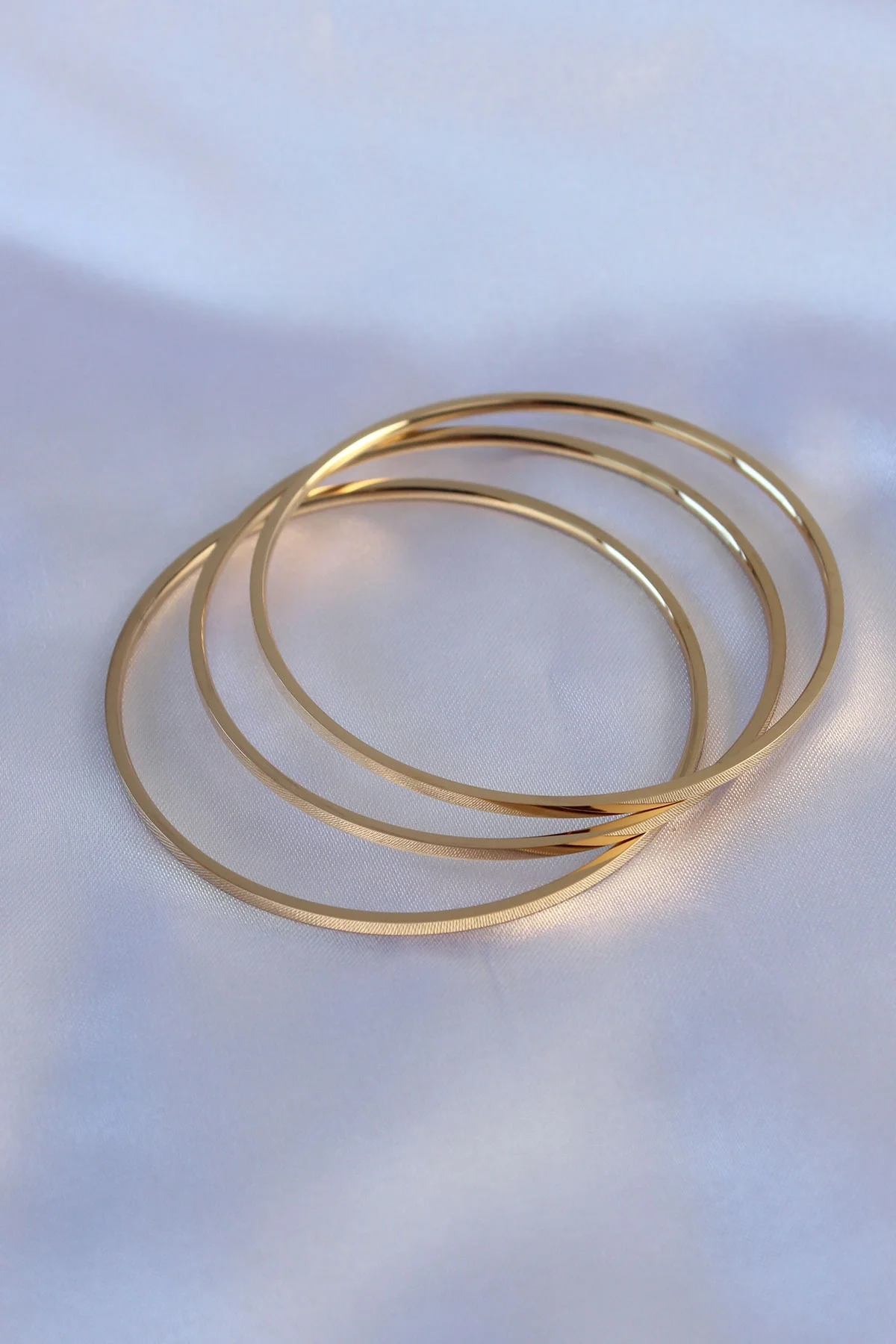 316L Çelik Gold Renk 3'lü Ajda Model Kadın 60 mm Bilezik Fiyatı, Yorumları ve Özellikleri