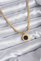 Stillove 316L Çelik Gold Renk İtalyan Zincir Model İşleme Detay Kadın Koly