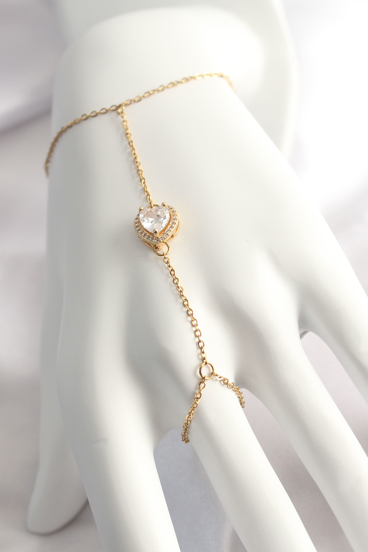 316L Çelik Gold Renk Kalp Model Şahmeran - TJ-SN551 316L Çelik Gold Renk Kalp Model Şahmeran - TJ-SN551