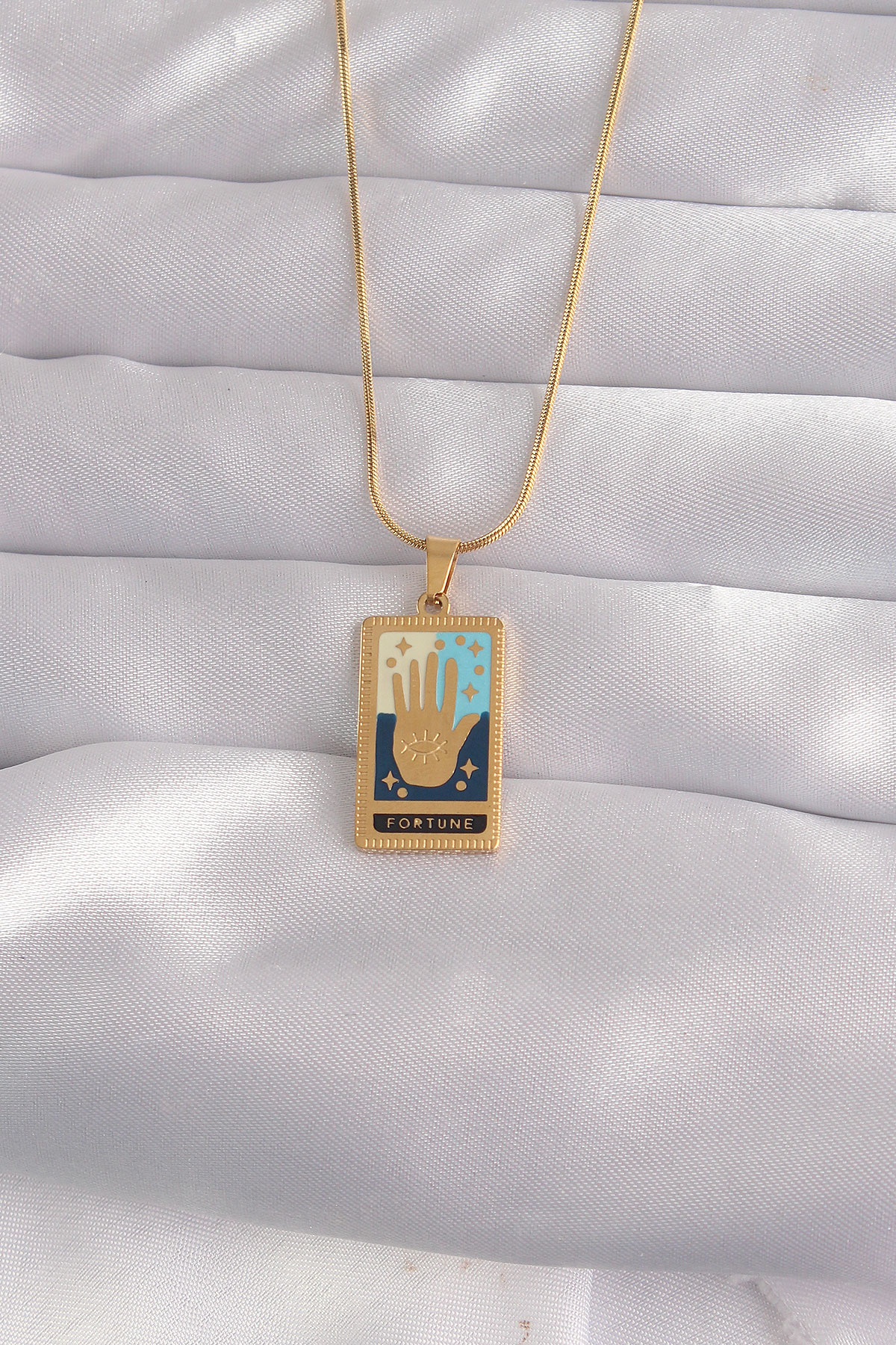 316L Çelik Gold Renk Siyah Yonca Model Kadın Küpe - TJ-BKP10199
