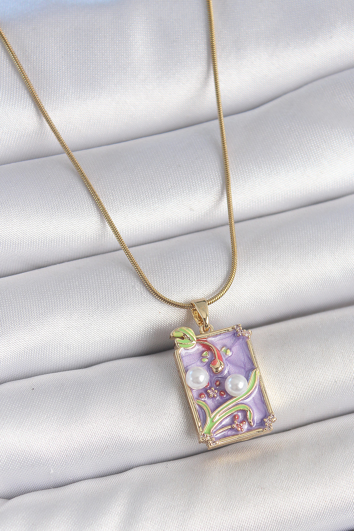 Stillove 316L Çelik Gold Renk Kalp Detaylı Sallantılı Halhal Sl7650