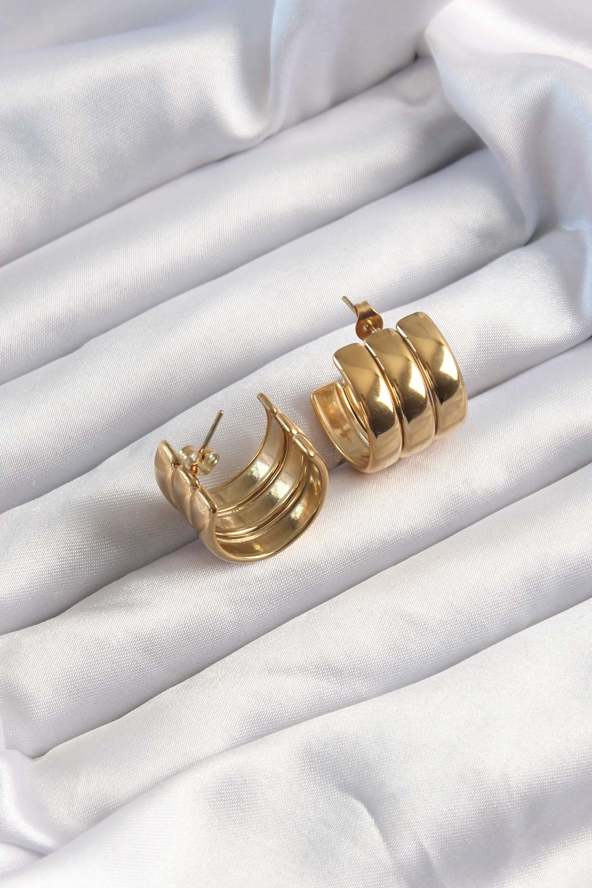 Stillove 316L Çelik Gümüş Renk Zincir Renkli Zirkon Taşlı Madalyon Model K