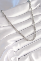 Stillove 316L Çelik Gümüş Renk Burgu Zincir Model Kadin Kolye