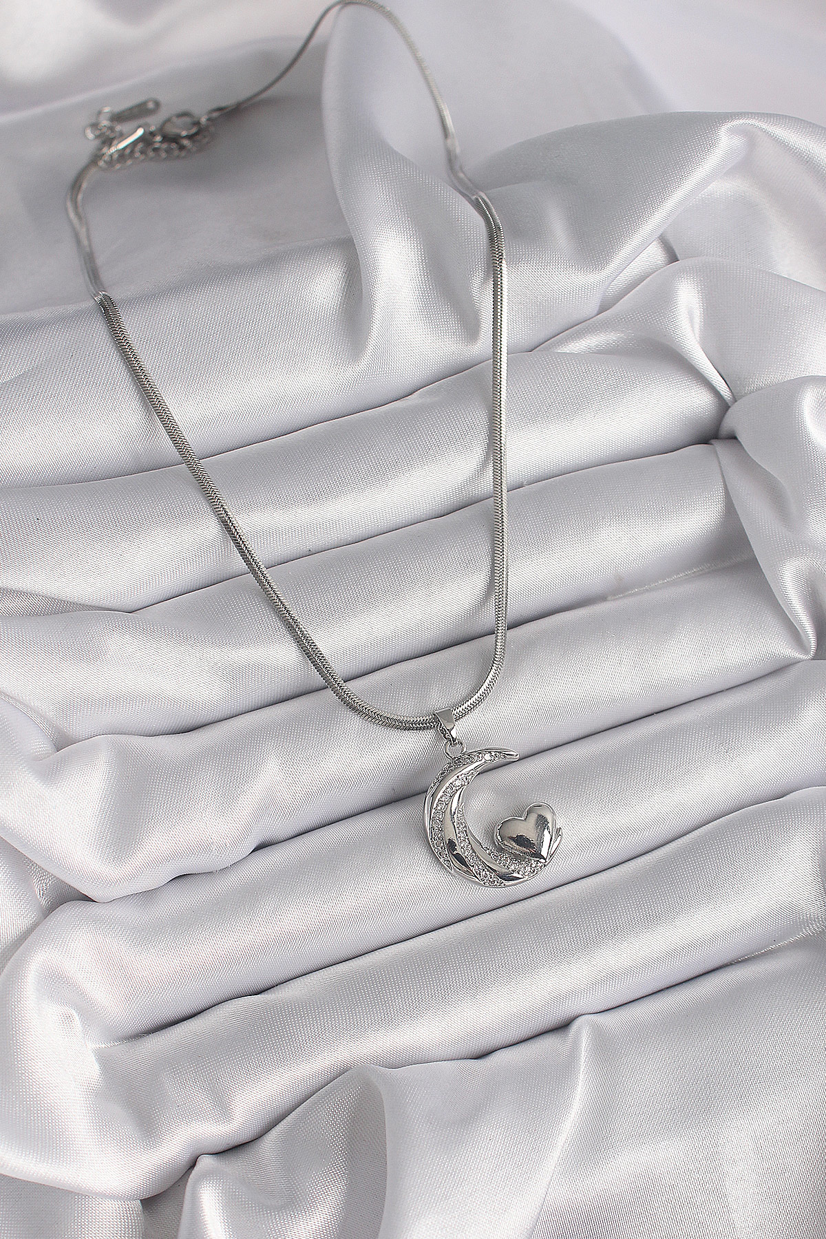 316L Çelik Gümüş Renk İtalyan Zincir Zirkon Taşlı Halil Figür Kal