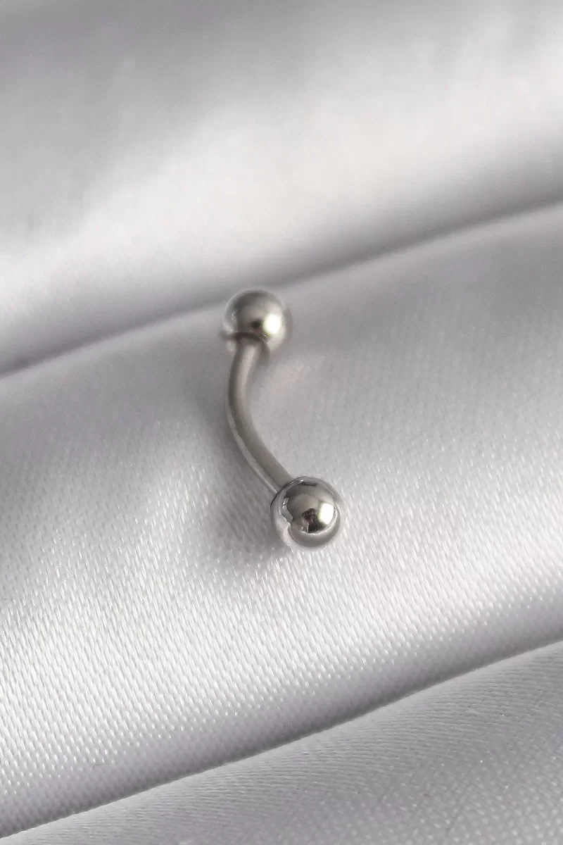 316L Çelik Gümüş Renk Topçuk Model Piercing - Lisinya