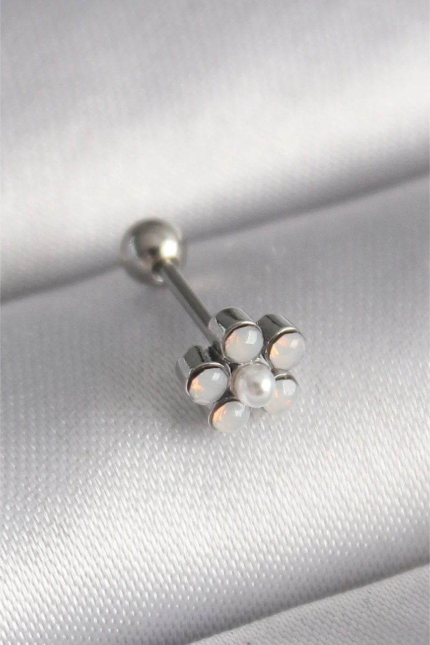 316l Çelik Gümüş Renk Zirkon Taşlı Çiçek Model Tragus Piercing Diğer Fiyatı, Yorumları ve Özellikleri