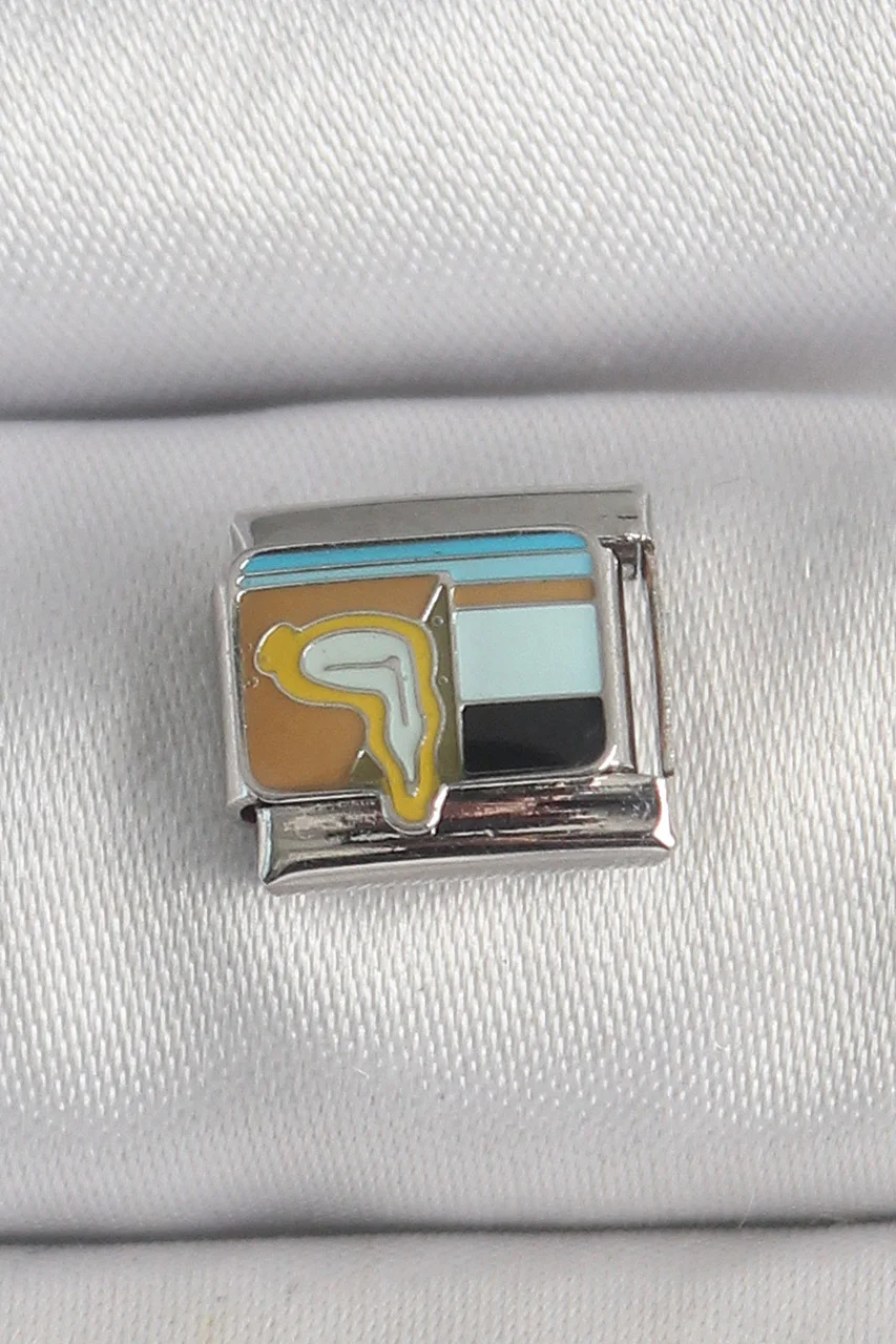 316l Çelik Gümüş Renk Renkli Portre Model Nomination Charm Tj-bc1394 Diğer